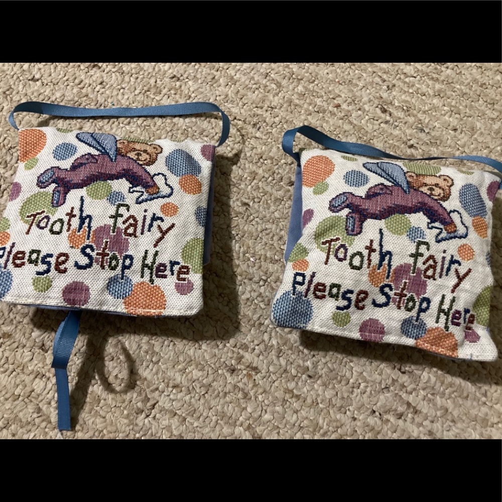 Set of tooth fairy pillows